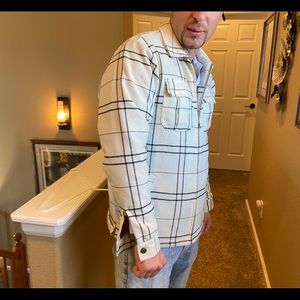 Katin Black & White Stripped Jacket Size Small